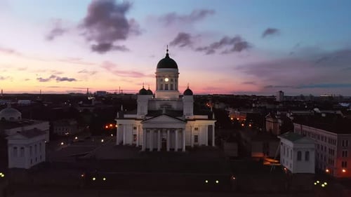 Helsinki Uspenski Cathedral Aerial View