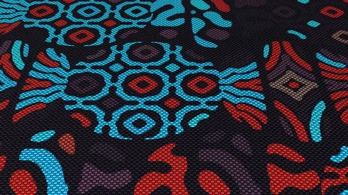 Colorful Fabric Background Loop
