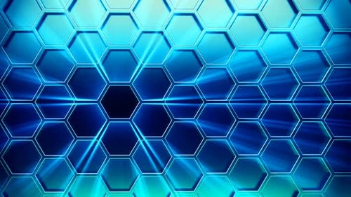 Gamme infinie d'hexagones brillants bleu marine immersifs. Animation bouclable.
HD