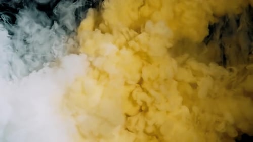 Paints Mixture Creating New Color