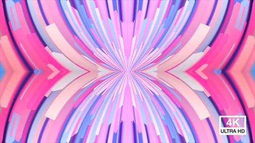 Vibrant Abstract Kaleidoscope Radial Pattern Background Loop