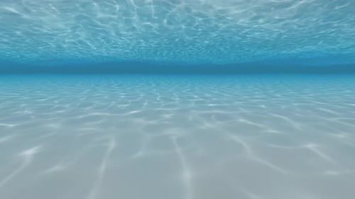 Seamless Looping Underwater Background with Caustic Light Reflections
