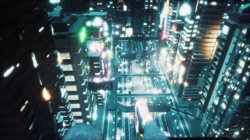 View Of The City Of The Future