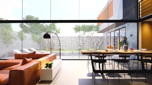 modern style Duplex apartment residence. Home decoration modern loft interior design.