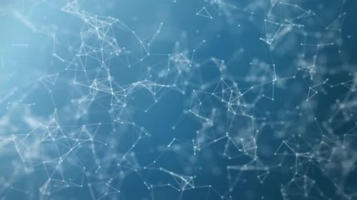 Abstract Digital Plexus Network Looping Background