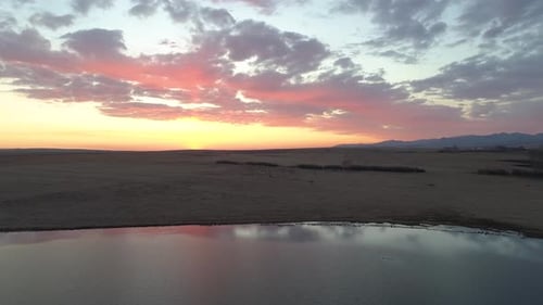 Aerial Landscape At Sunrise