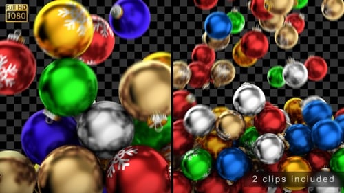 Transiciones de bolas de Navidad