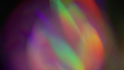 Colorful Abstract Light Leaks and Bokeh Background