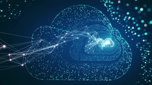 Cloud computing and Big data concept.