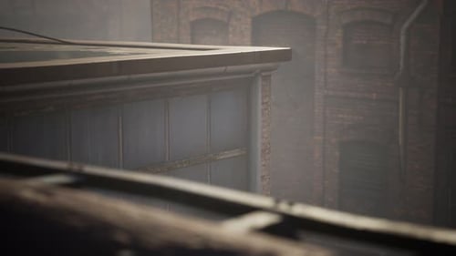 Abandoned Factory Empty Because of the Coronavirus Covid-19 Epidemic