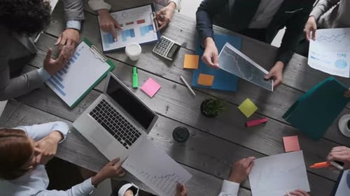 Business people working together