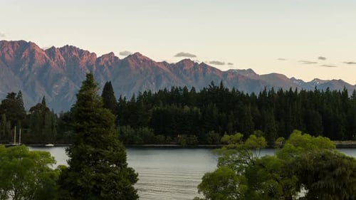Time Lapse - Queenstown, Lake Wakapitu and Mountain Scenery in New Zealand