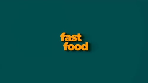 Dynamic Fast Food Items Falling Animation with Text