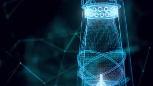 Lantern Hologram Close Up 4k