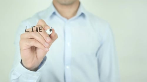 Live For a Strong Purpose, Writing on Screen