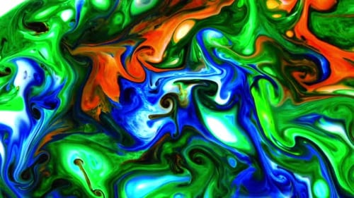 Abstract Colorful Sacral Liquid Waves Texture 794