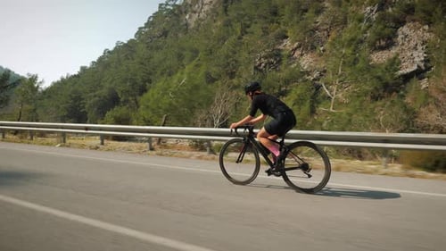 Professional road cyclist training