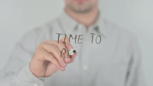 Writing Time To Relax With Black Marker