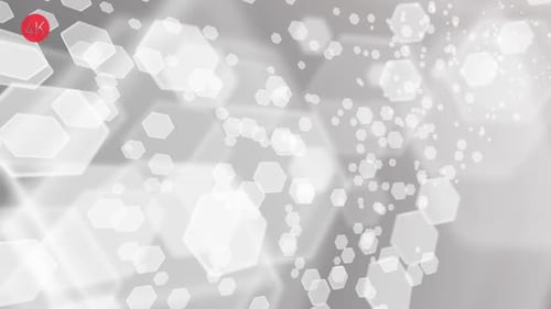 Soft White Hexagons Background 2