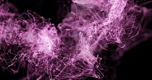 Abstract Fluid Particle Swirl Loop Animation