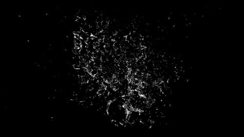 Dynamic Liquid Splash Element with Alpha Channel