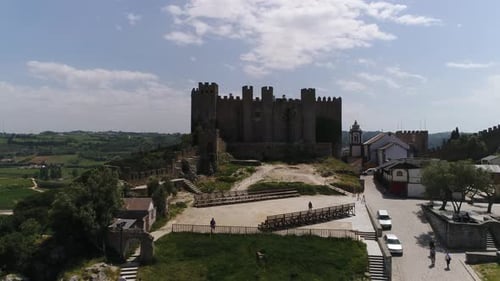 Fortification du château d'Obidos au Portugal