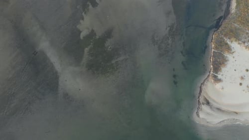 Aerial View of Water Surface By Drone