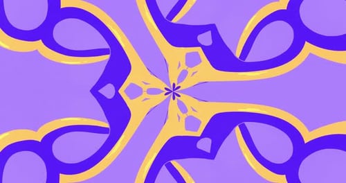 Looped kaleidoscope Abstract Symmetrical Of Geometric Seamless Pattern shape