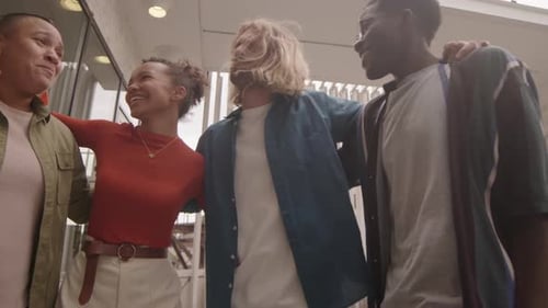 Group of Friends Celebrating at Outdoor Party