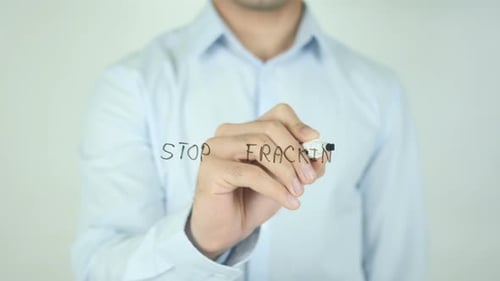 Deje de fracking y escriba en la pantalla