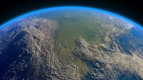 Tierra Nubes realistas Sudamérica