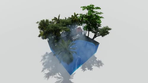 Isometric beachside