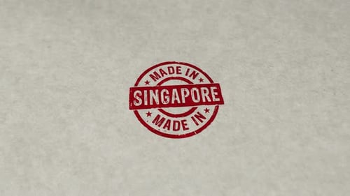 Made in Singapore stamp and stamping loop