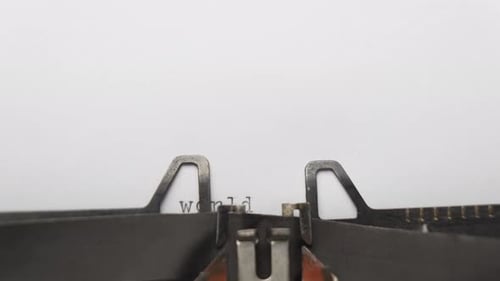 Vintage Typewriter Types 'World Smile Day'