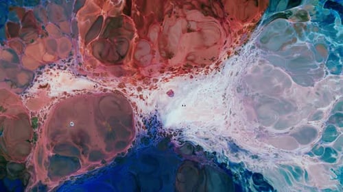 Abstrakte bunte Tusche Kunst 077