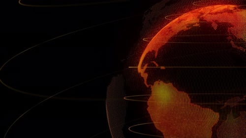 Earth Particles Background 4K