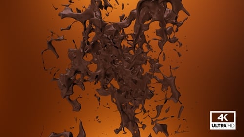 Fluid Chocolate Splash Reveal Transition