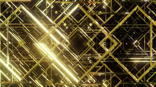 Golden Line For Art Deco 02 4K