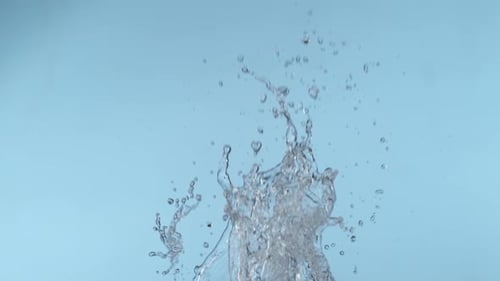 Spritzwasser in Zeitlupe, aufgenommen mit Phantom Flex 4K bei 1000 Bildern pro Sekunde