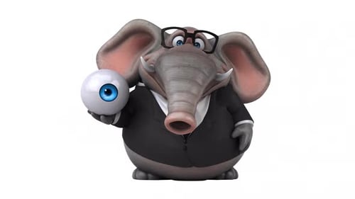 Lustiger Elefant - 3D-Animation