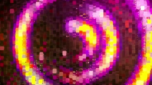 Abstract Geometric Pixel Swirl Loop Background