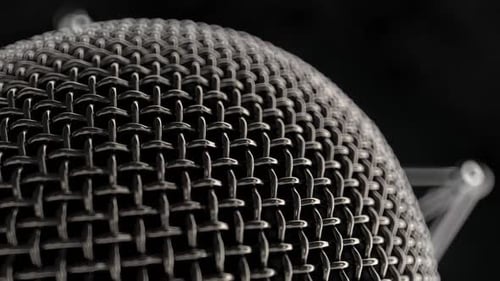 Tête en métal pour microphone
