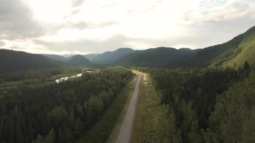 Beautiful View of Scenic Road From Above