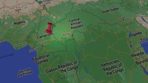 3D Animated Map Pin Drop Location Marker