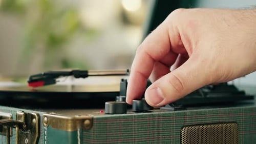 Vinyl Record Closeup