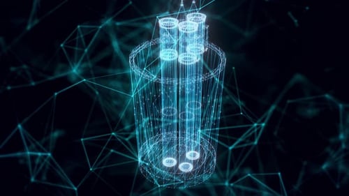 Pencil Case Hologram Close Up 4k