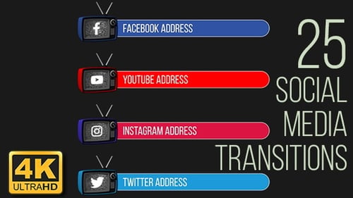TV Social Media Lower Thirds (4K)