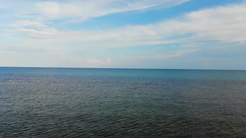 Beautiful high view of nature with sea ocean