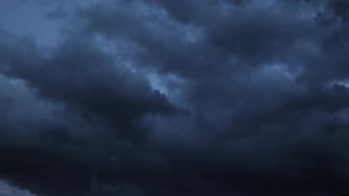 Storm dark clouds timelapse