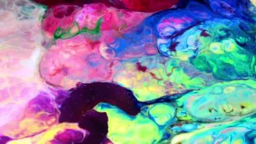 Vibrant Colors Swirl in Abstract Background